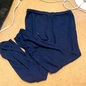 Blue pajama pants